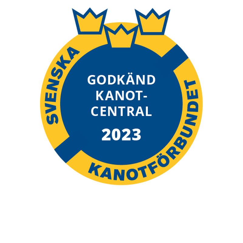 Svenska Kanotförbundets logotyp Godkänd Kanotcentral